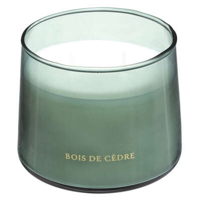 181639D  0G BILI CEDAR GLASS CANDLE